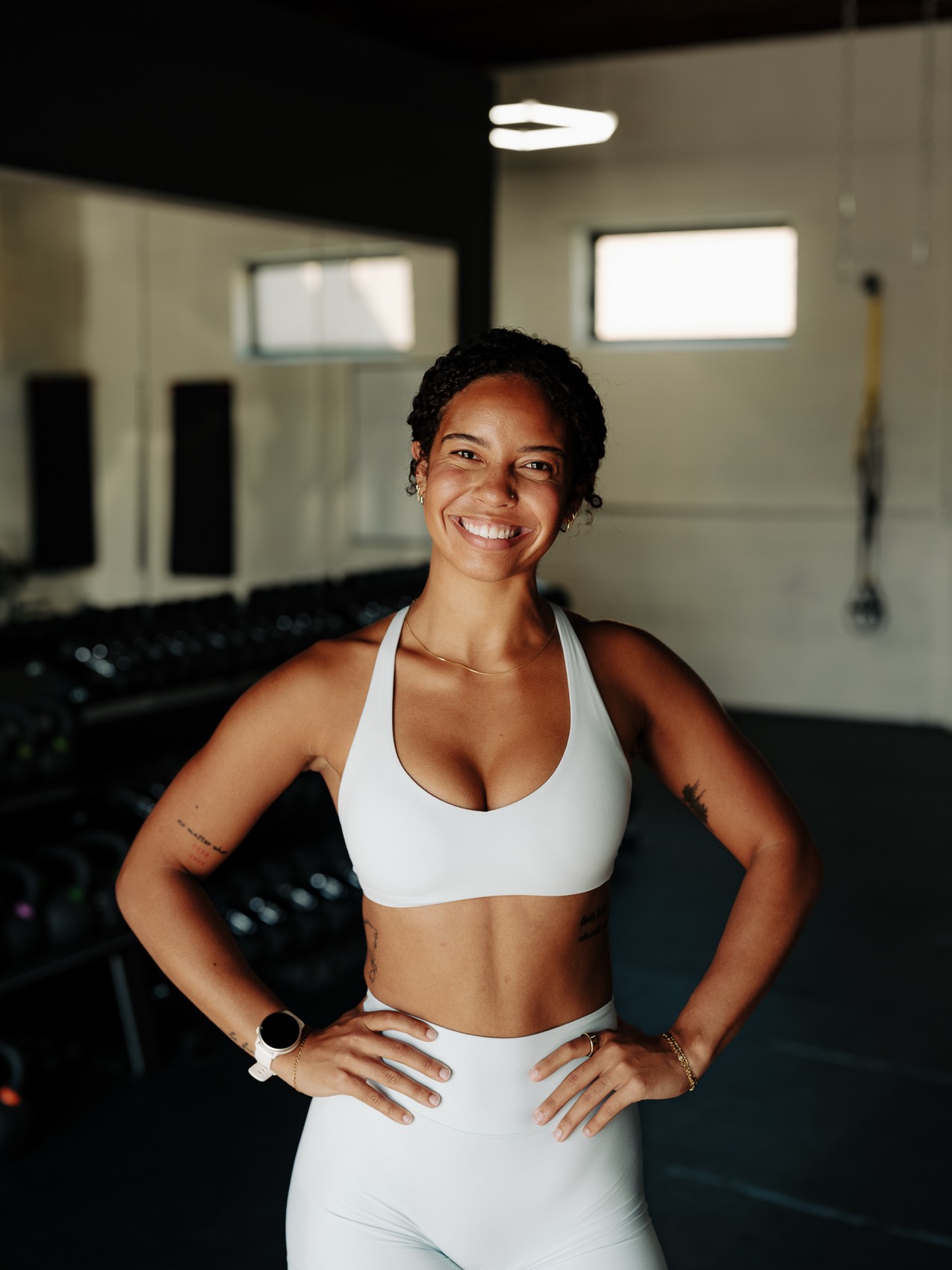 Ariyana Rhodes, smiling, at the SWC studio